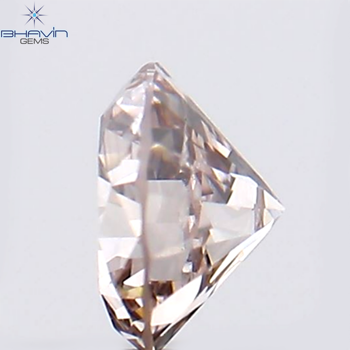 0.15 CT Natural Round Diamond Pink Color Clarity SI1 (3.39 MM)