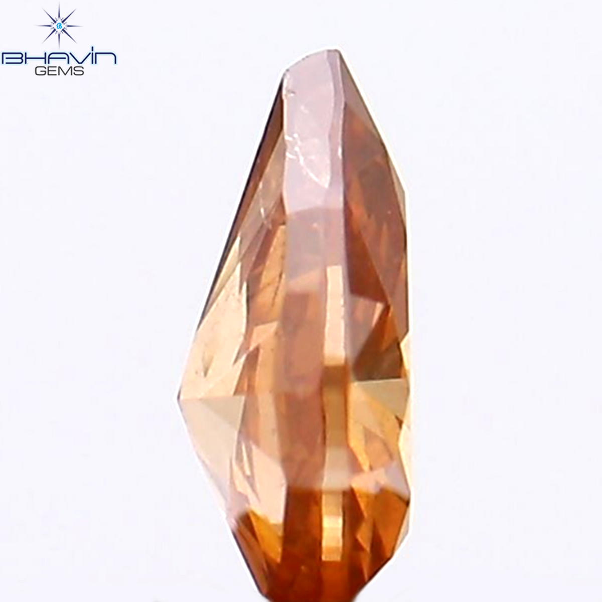 0.16 CT Natural Pear Diamond Enhanced Pink Color Clarity SI1 (4.38 MM)