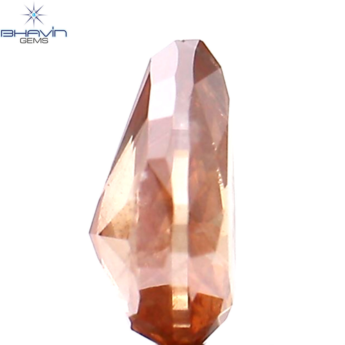 0.33 CT ペアシェイプ ナチュラル ダイヤモンド ピンク カラー I1 クラリティ (5.25 MM)