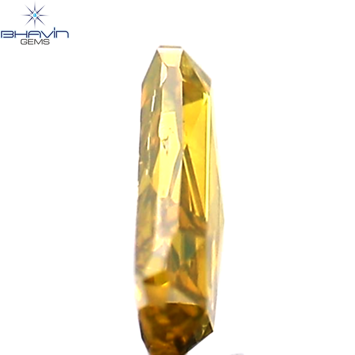 0.25 CT Natural Heart Diamond Enhanced Yellow Color Clarity I2 (5.43 MM)