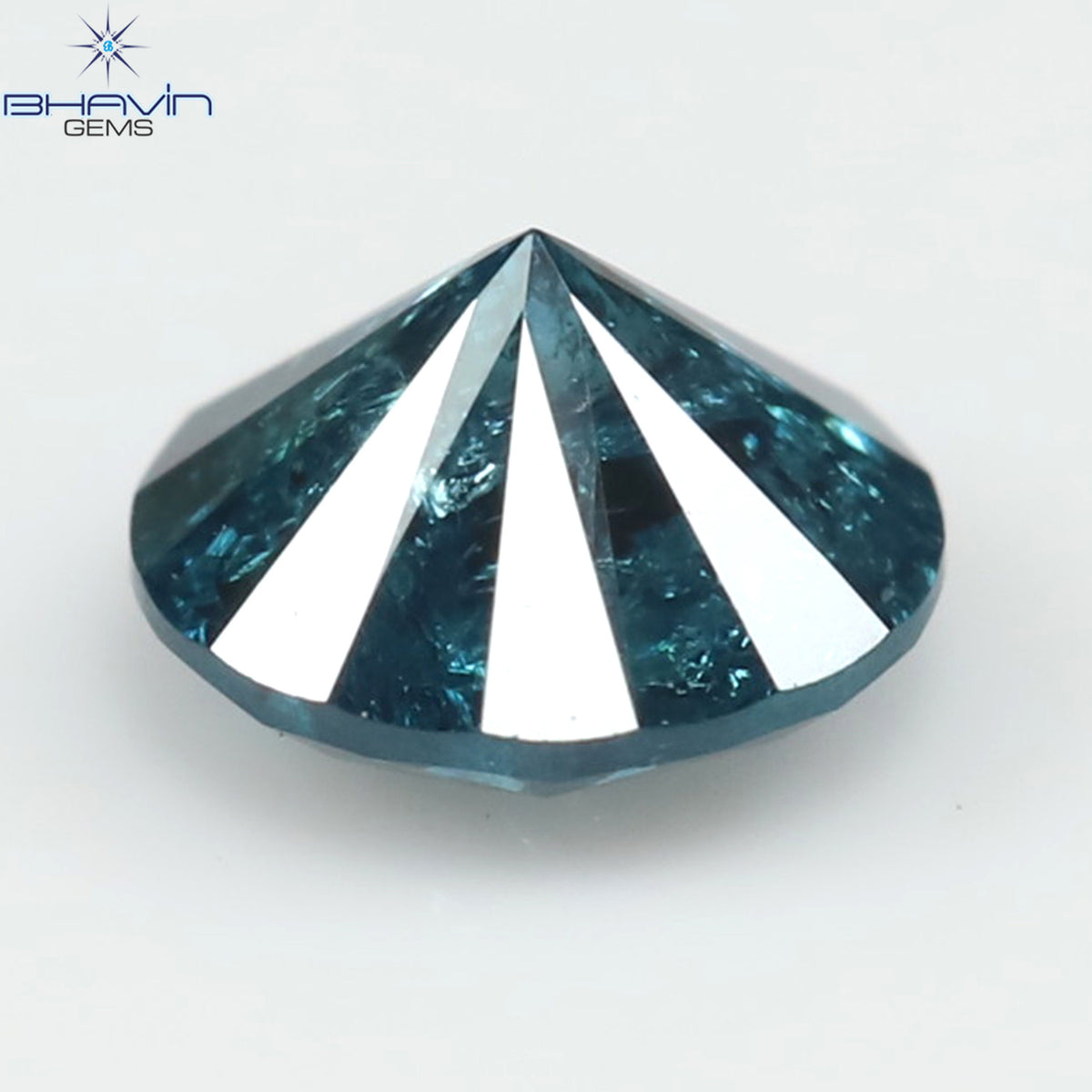 0.29 CT ラウンド ダイヤモンド ナチュラル ルース ダイヤモンド ブルー カラー I3 クラリティ (4.13 MM)