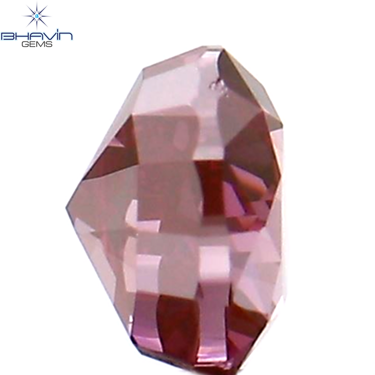 0.20 CT Natural Heart Diamond Enhanced Pink Color Clarity VS1 (3.73 MM)