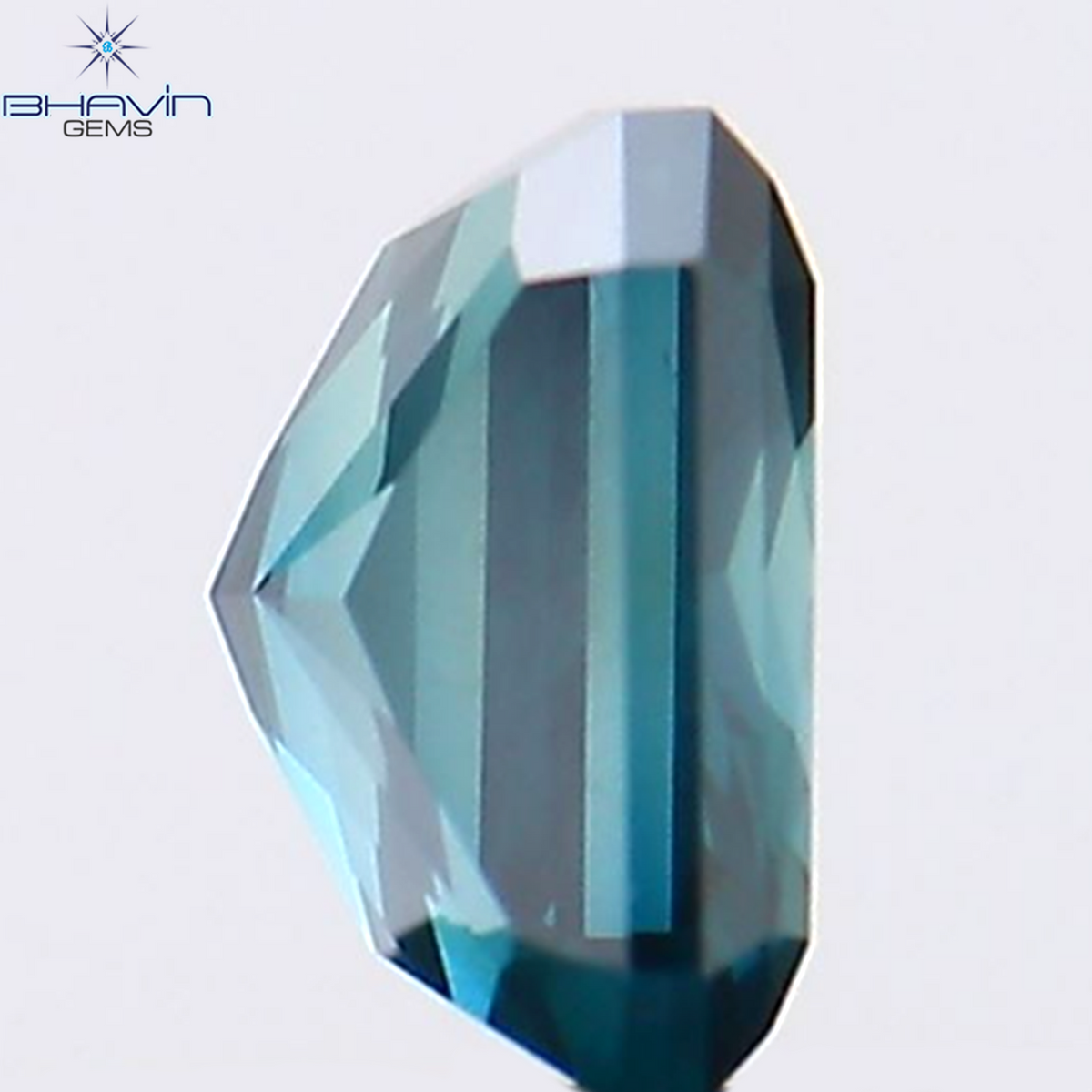 0.30 CT Natural Radiant Diamond Enhanced Blue Color Clarity VS2 (4.04 MM)