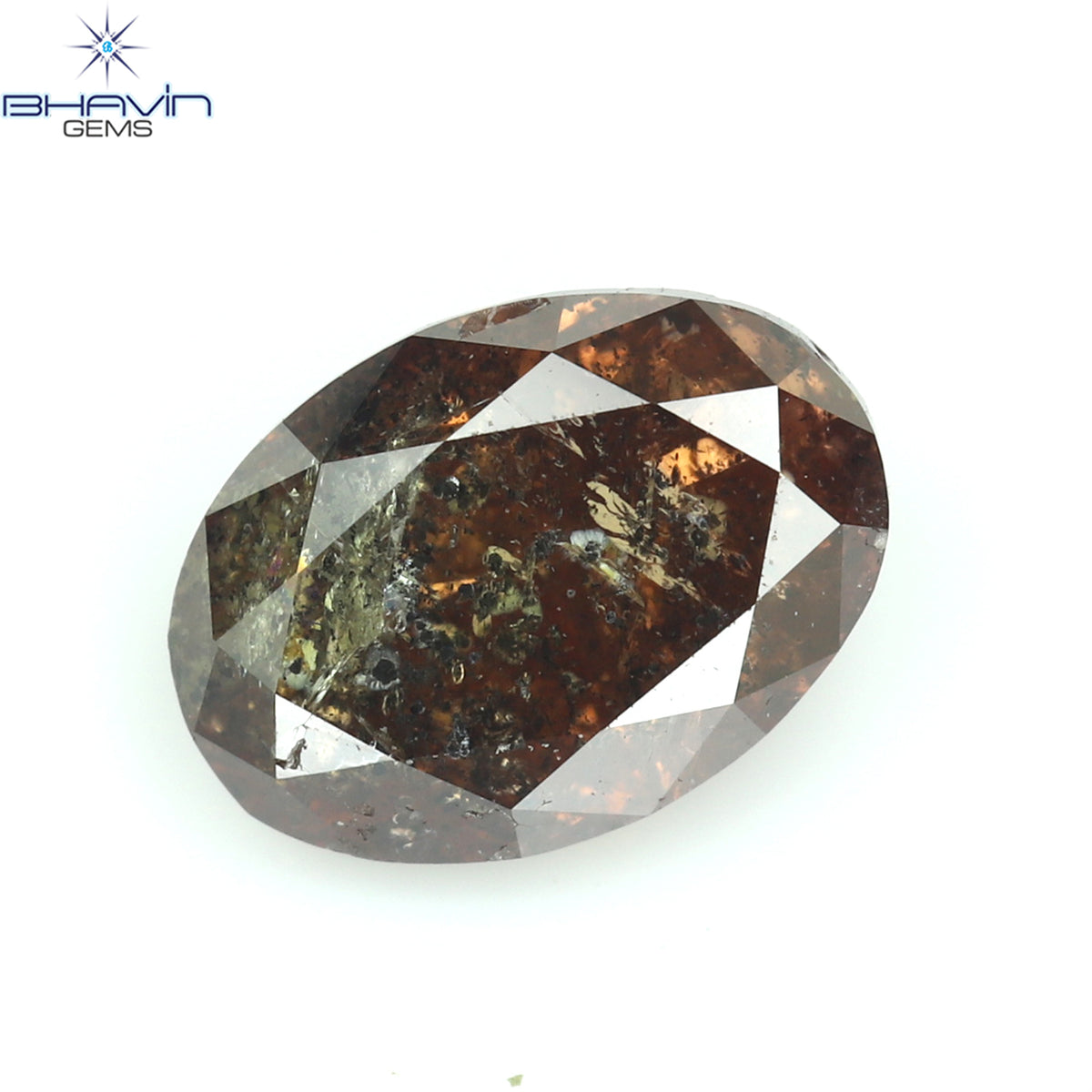 0.84 CT Natural Oval Diamond Enhanced Pink Color Clarity I3 (6.68 MM)