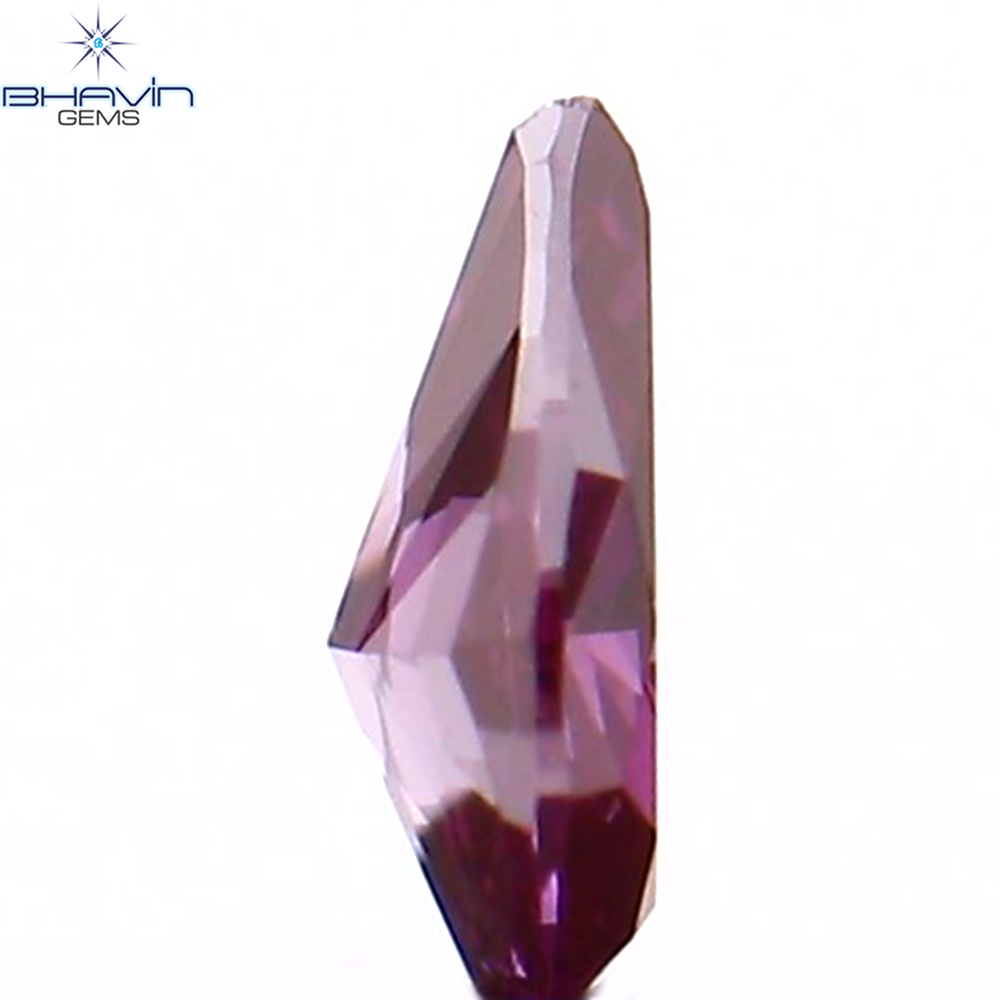 0.08 CT ペアシェイプ ナチュラル ダイヤモンド 強化ピンク色 VS1 クラリティ (3.56 MM)