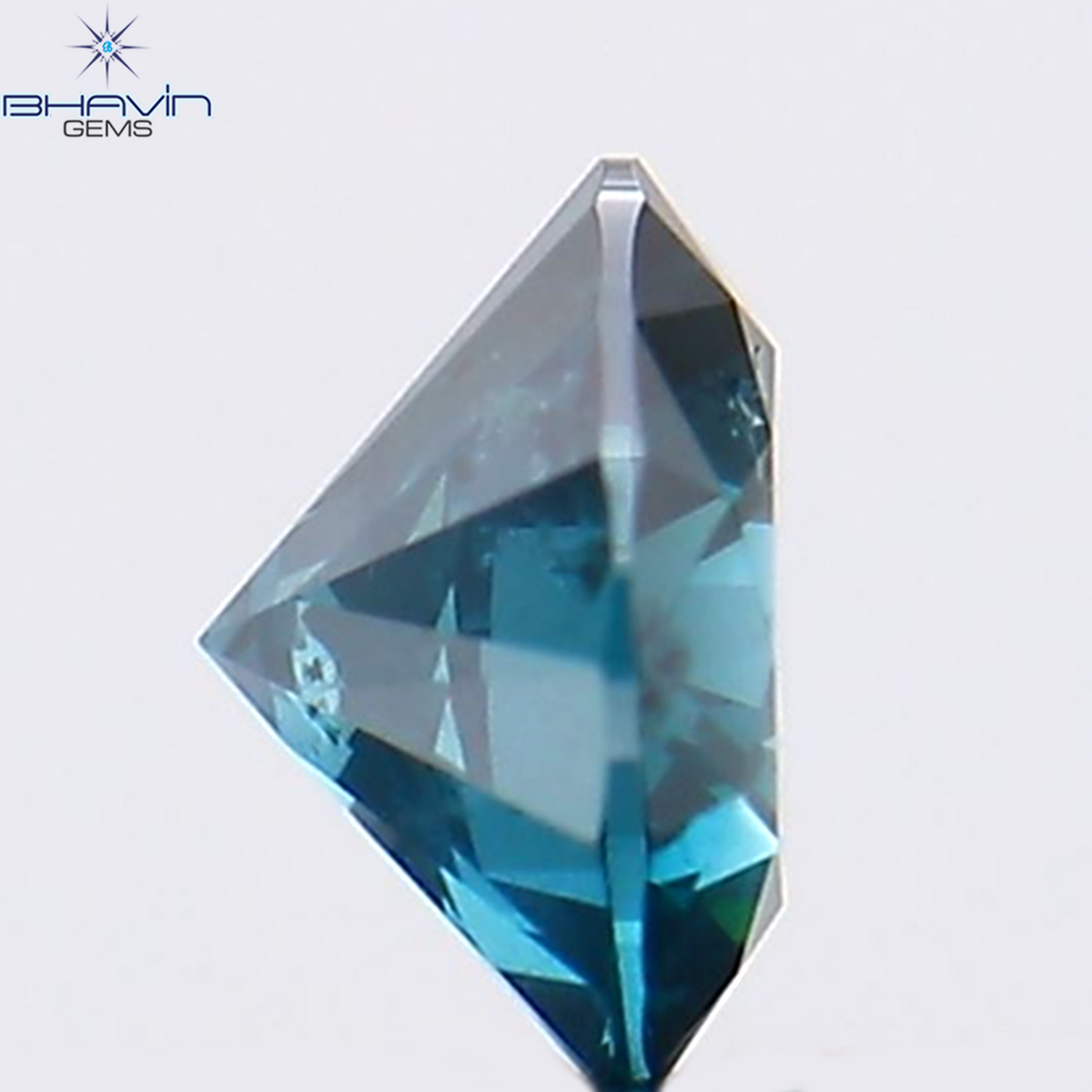 0.20 CT Natural Round Diamond Enhanced Blue Color Clarity SI2 (3.81 MM)