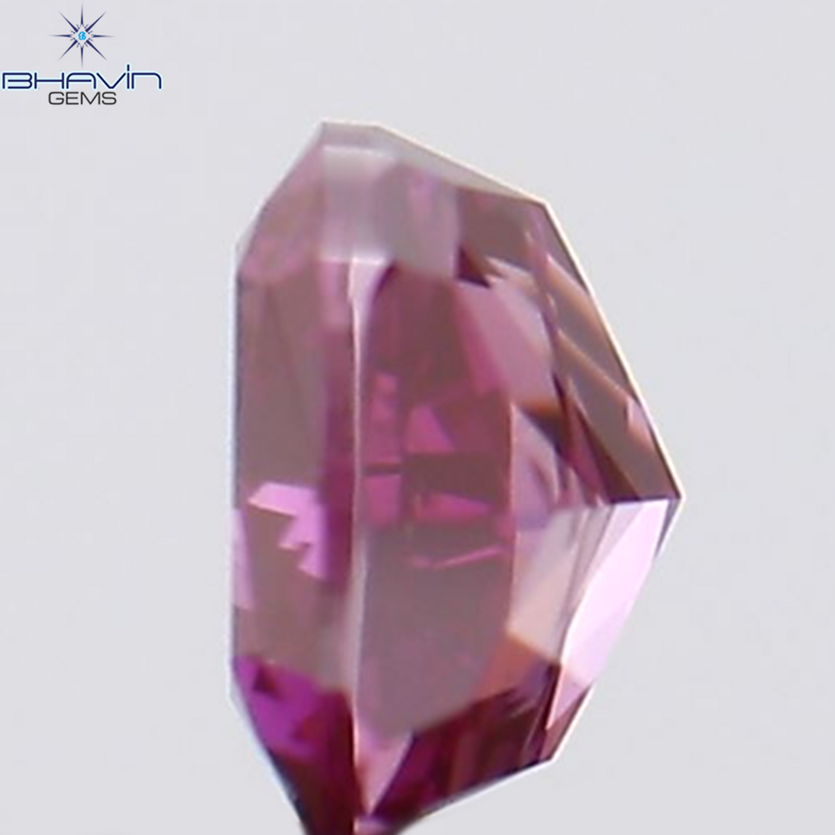 0.16 CT Natural Cushion Diamond Enhanced Pink Color Clarity VS1 (3.13 MM)