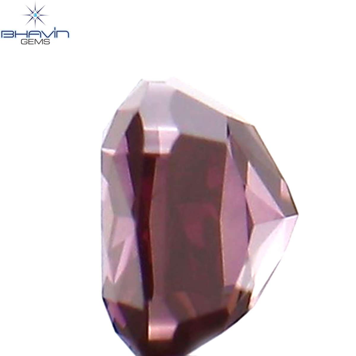 0.12 CT クッション シェイプ ナチュラル ルース ダイヤモンド 強化ピンク色 VS2 クラリティ (2.64 MM)