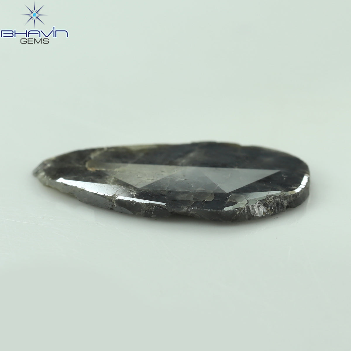 5.29 CT ペア スライス シェイプ ナチュラル ダイヤモンド グレー カラー I3 クラリティ (22.00 MM)