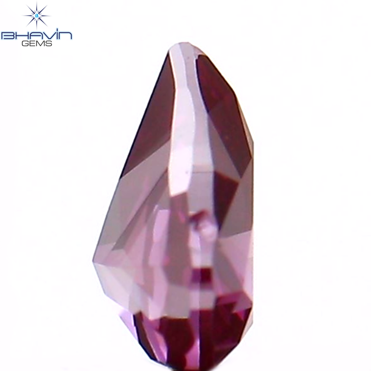 0.16 CT Natural Pear Diamond Enhanced Pink Color Clarity VS1 (3.95 MM)