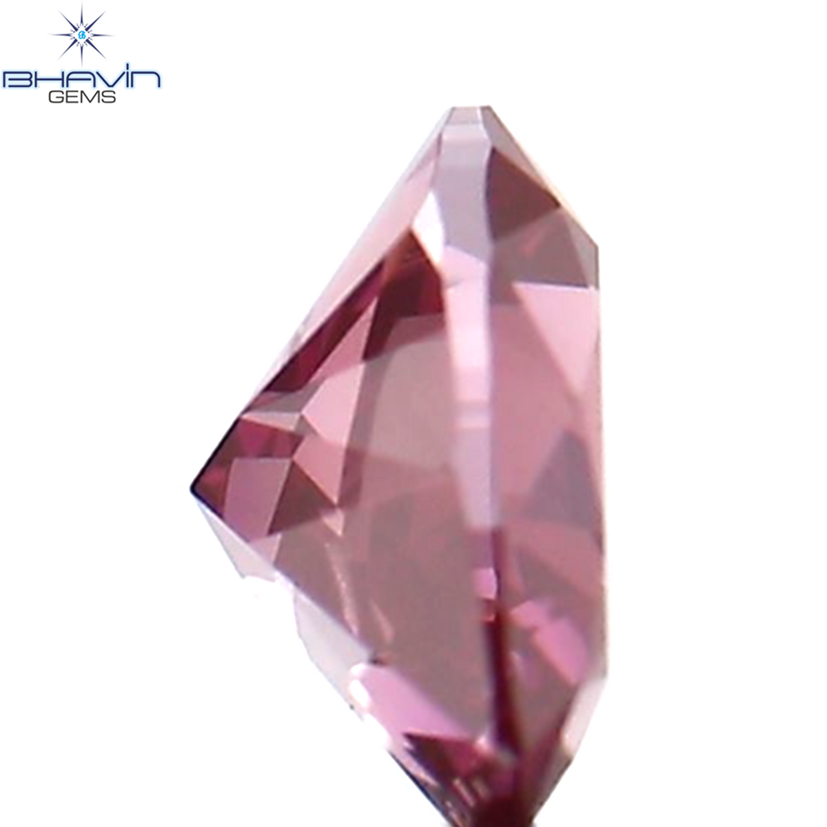 0.27 CT Natural Heart Diamond Enhanced Pink Color Clarity VS2 (4.40 MM)