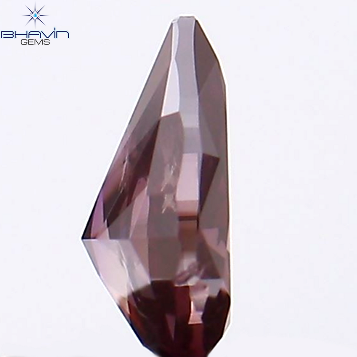 0.17 CT ペアシェイプ ナチュラル ダイヤモンド ピンク色 VS2 クラリティ (4.04 MM)