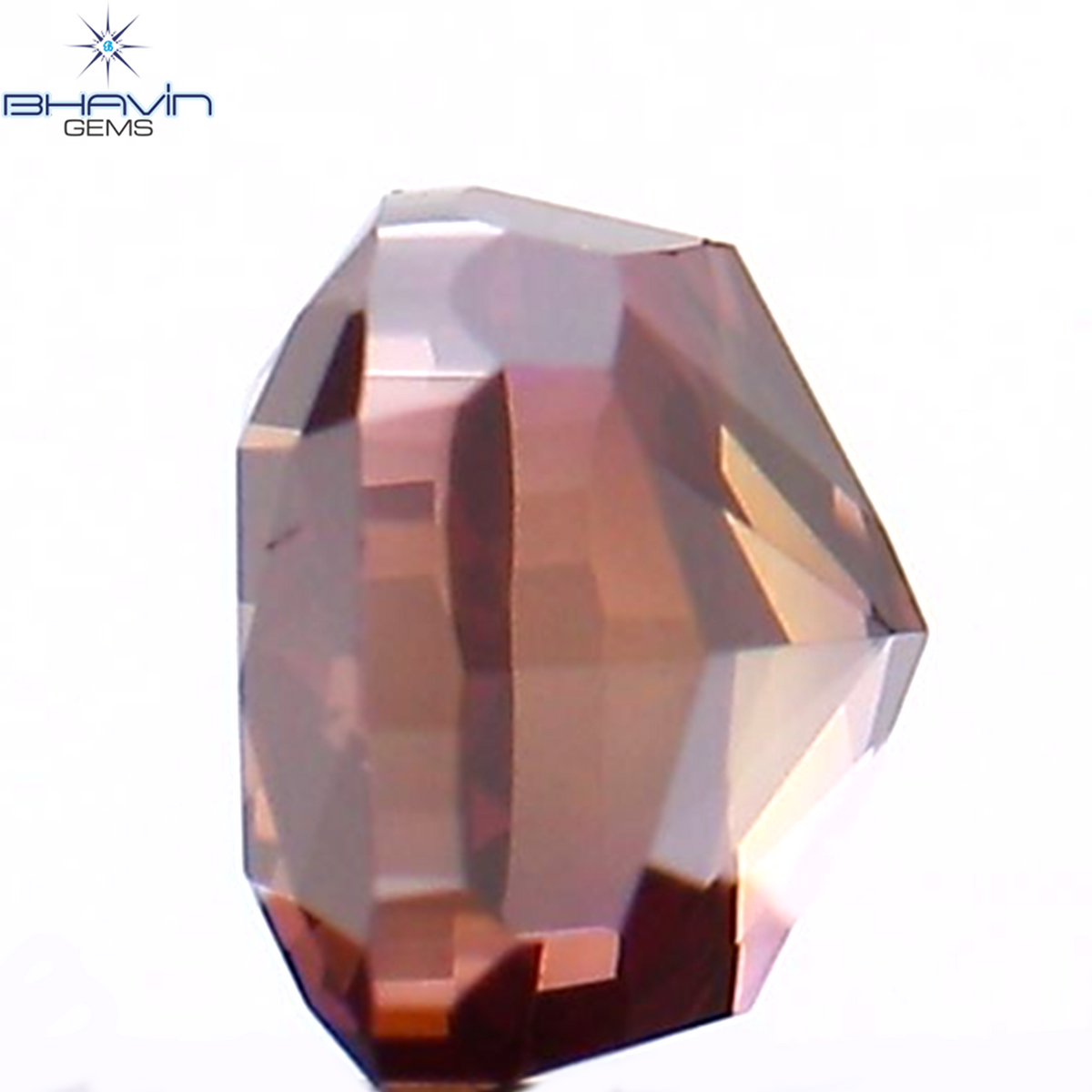 0.22 CT クッション シェイプ ナチュラル ルース ダイヤモンド 強化ピンク色 VS1 クラリティ (3.17 MM)