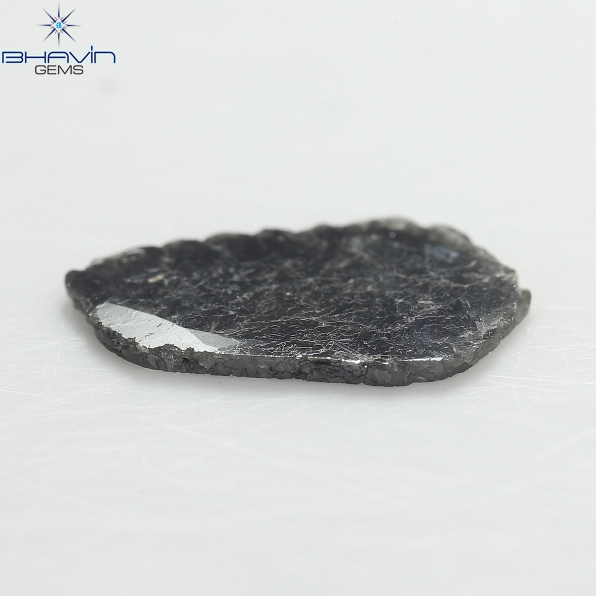 1.10 CT Slice Natural Diamond Salt And Papper Color Clarity I3 (13.00 MM)