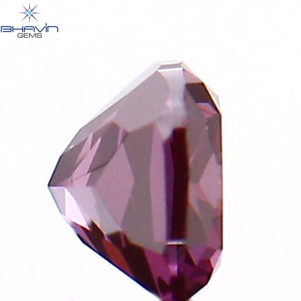 0.12 CT Natural Cushion Diamond Enhanced Pink Color Clarity SI2 (2.85 MM)