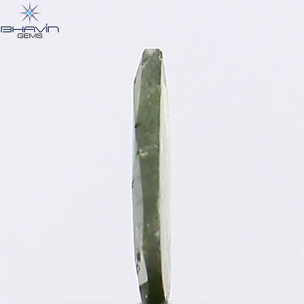 0.23 CT ペアシェイプ ナチュラル ダイヤモンド グリーン カラー I2 クラリティ (6.27 MM)