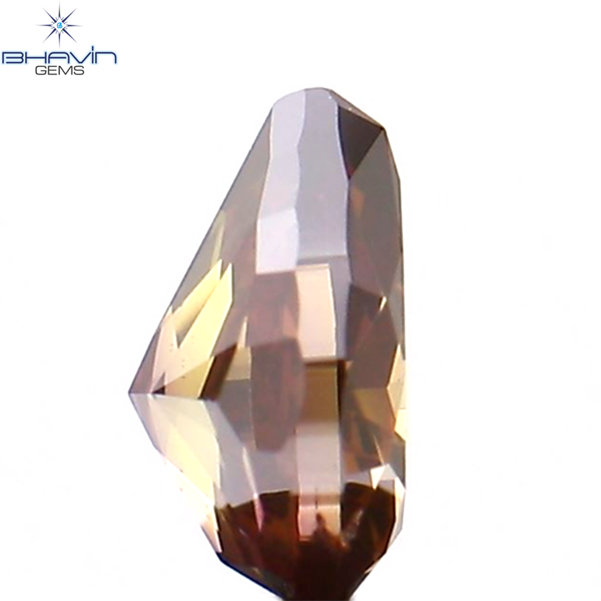 0.28 CT ペアシェイプ ナチュラル ダイヤモンド ピンク色 SI1 クラリティ (4.65 MM)