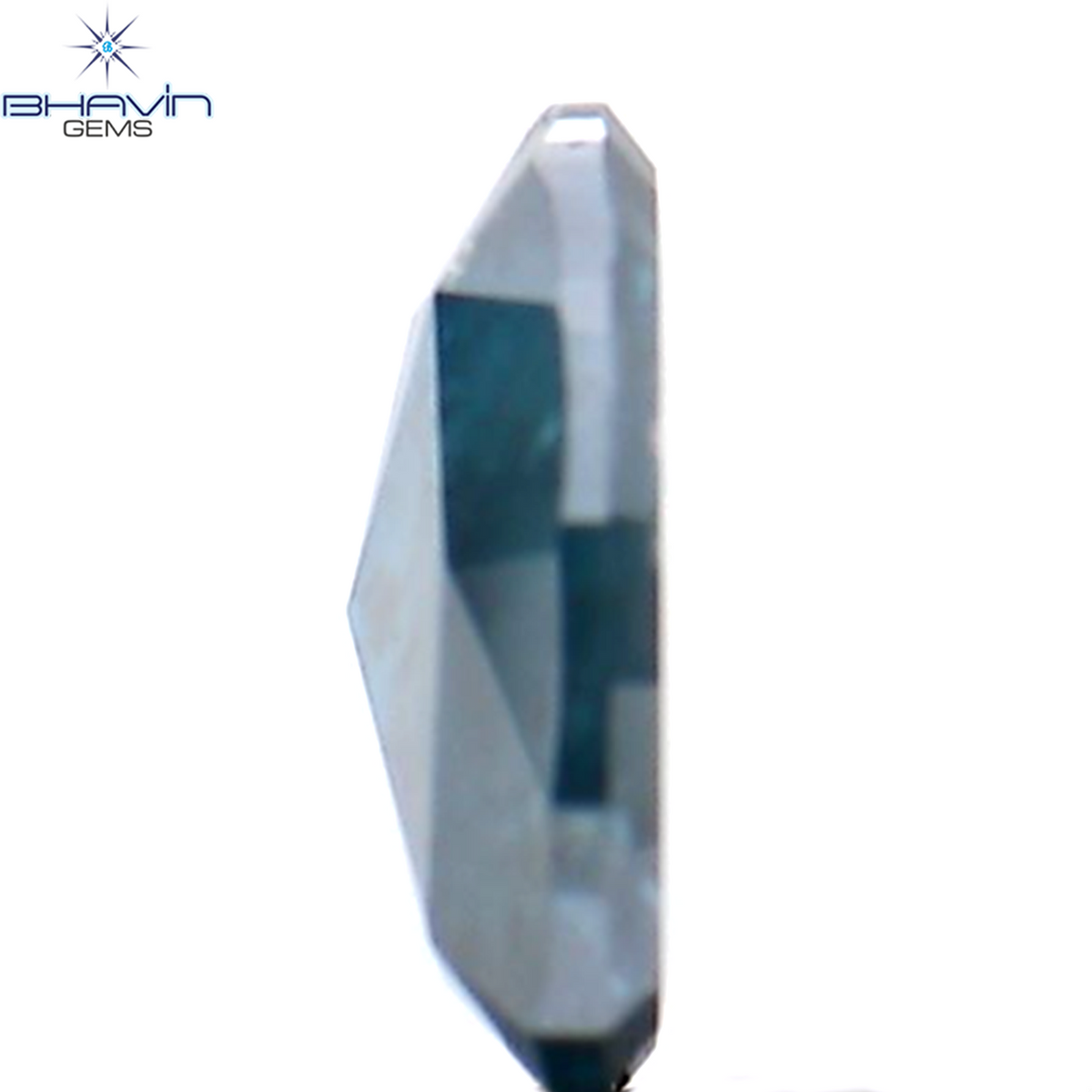 0.46 CT Natural Heart Diamond Enhanced Blue Color Clarity I3 (6.05 MM)