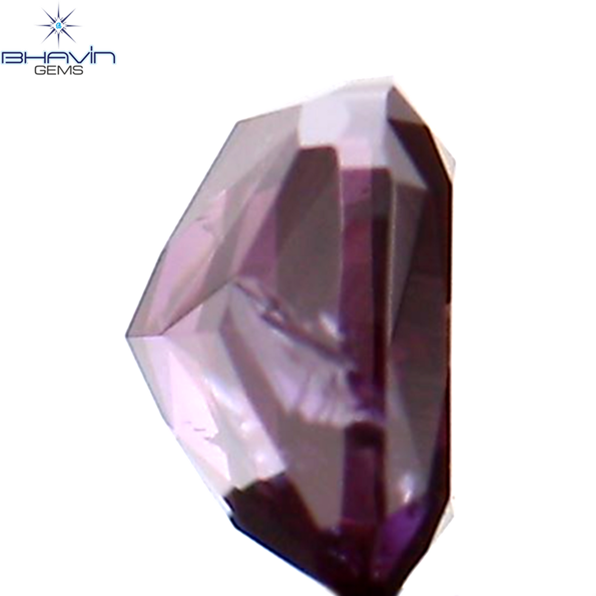 0.27 CT クッション シェイプ ナチュラル ルース ダイヤモンド エンハンスト ピンク カラー SI1 クラリティ (3.70 MM)