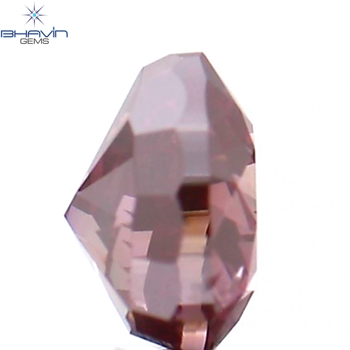 0.39 CT Natural Heart Diamond Enhanced Pink Color Clarity VS2 (4.49 MM)