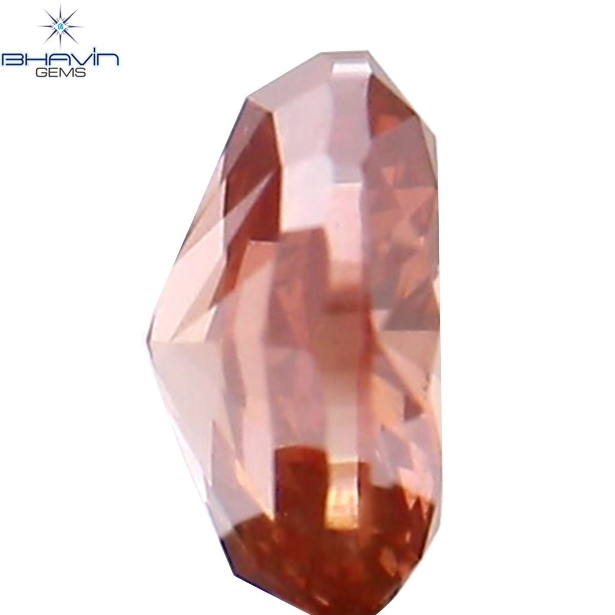 0.18 CT Natural Oval Diamond Enhanced Pink Color Clarity VS2 (3.82 MM)