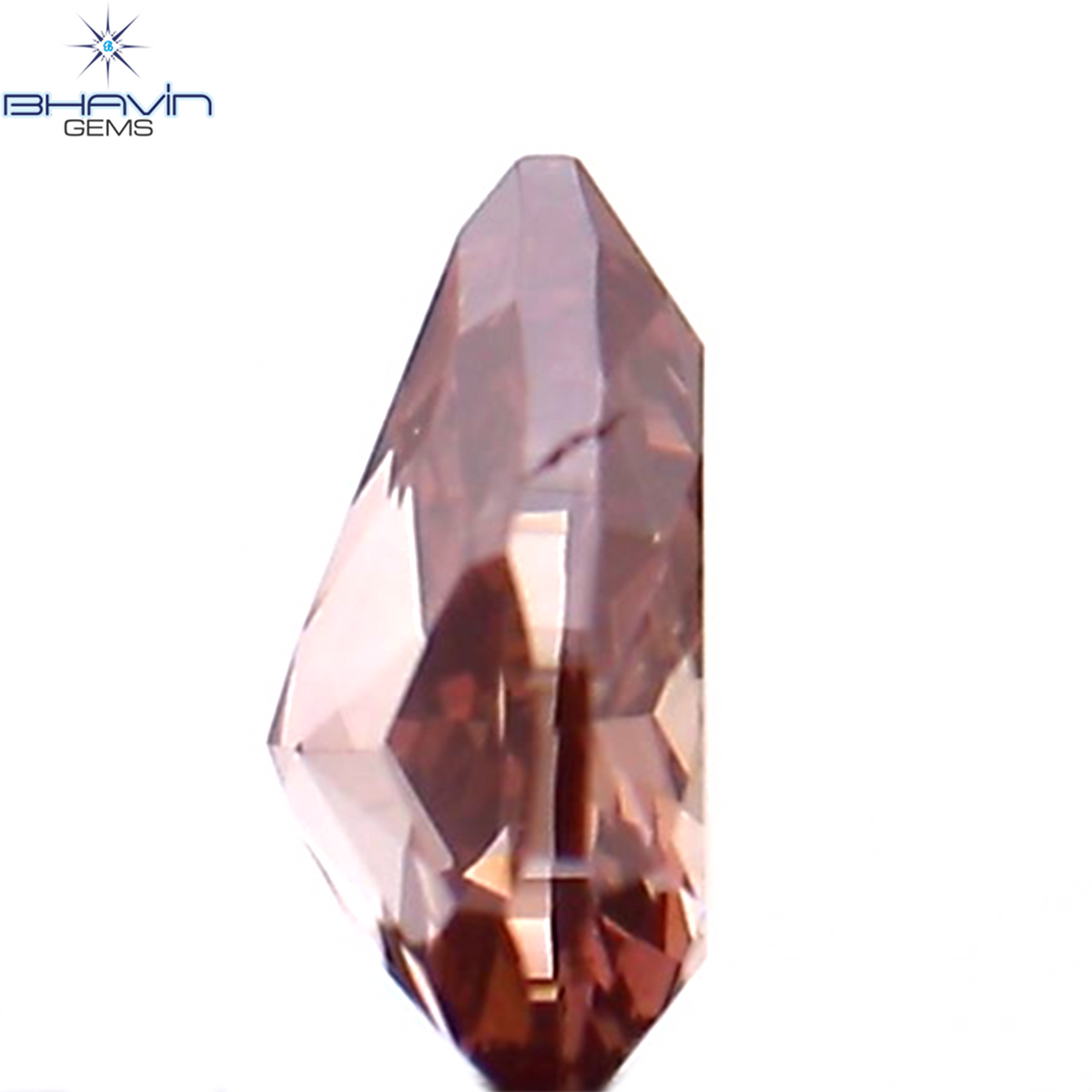 0.11 CT Natural Pear Diamond Enhanced Pink Color Clarity VS1 (3.68 MM)