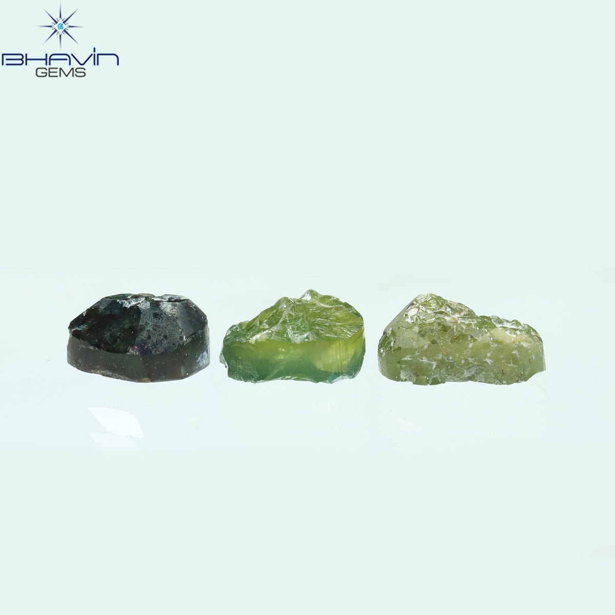 2.40 CT/3 Pcs Natural Mix Rough Diamond Enhanced Mix Color Clarity I3 (6.85 MM)