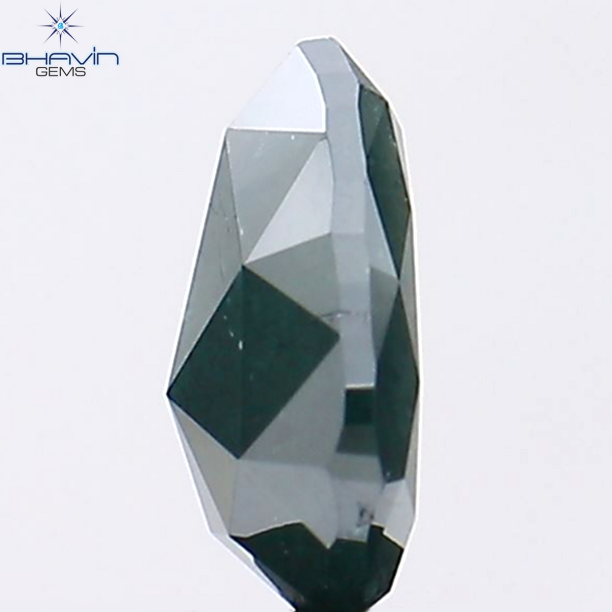 0.29 ペアー シェイプ ナチュラル ダイヤモンド ブルー カラー SI2 クラリティ (5.00 MM)
