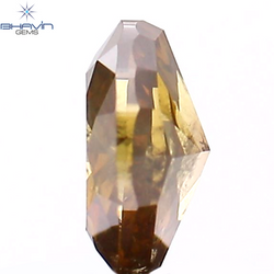 0.37 CT Oval Shape Natural Diamond Brown Color I2 Clarity (5.00 MM)