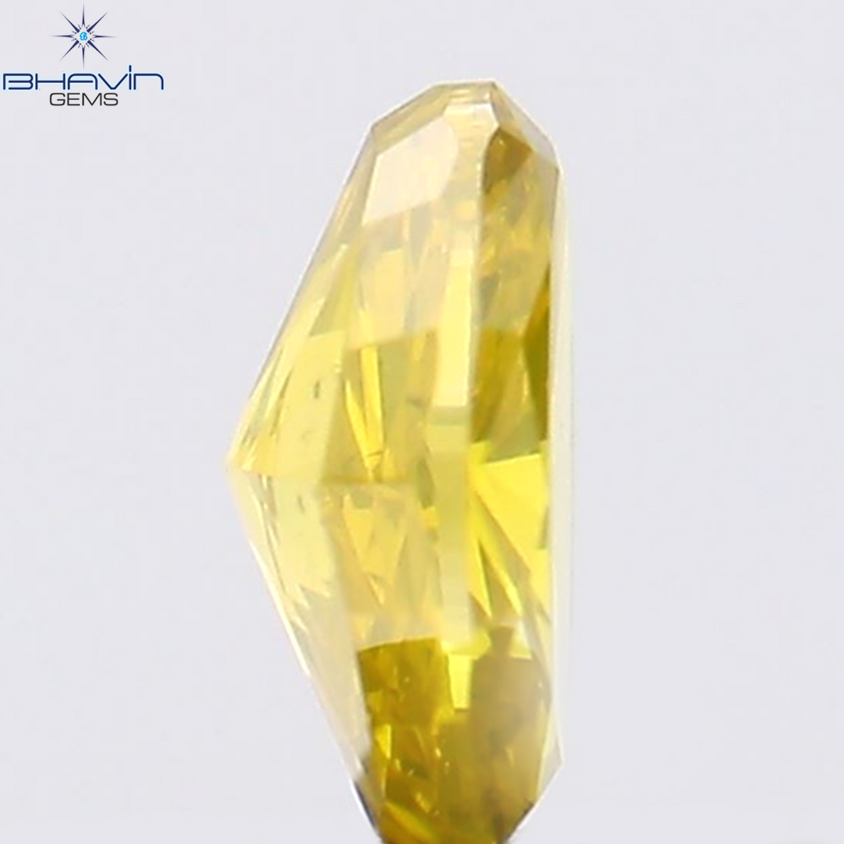 0.23 CT Natural Oval Diamond Enhanced Yellow Color Clarity SI1 (4.33 MM)