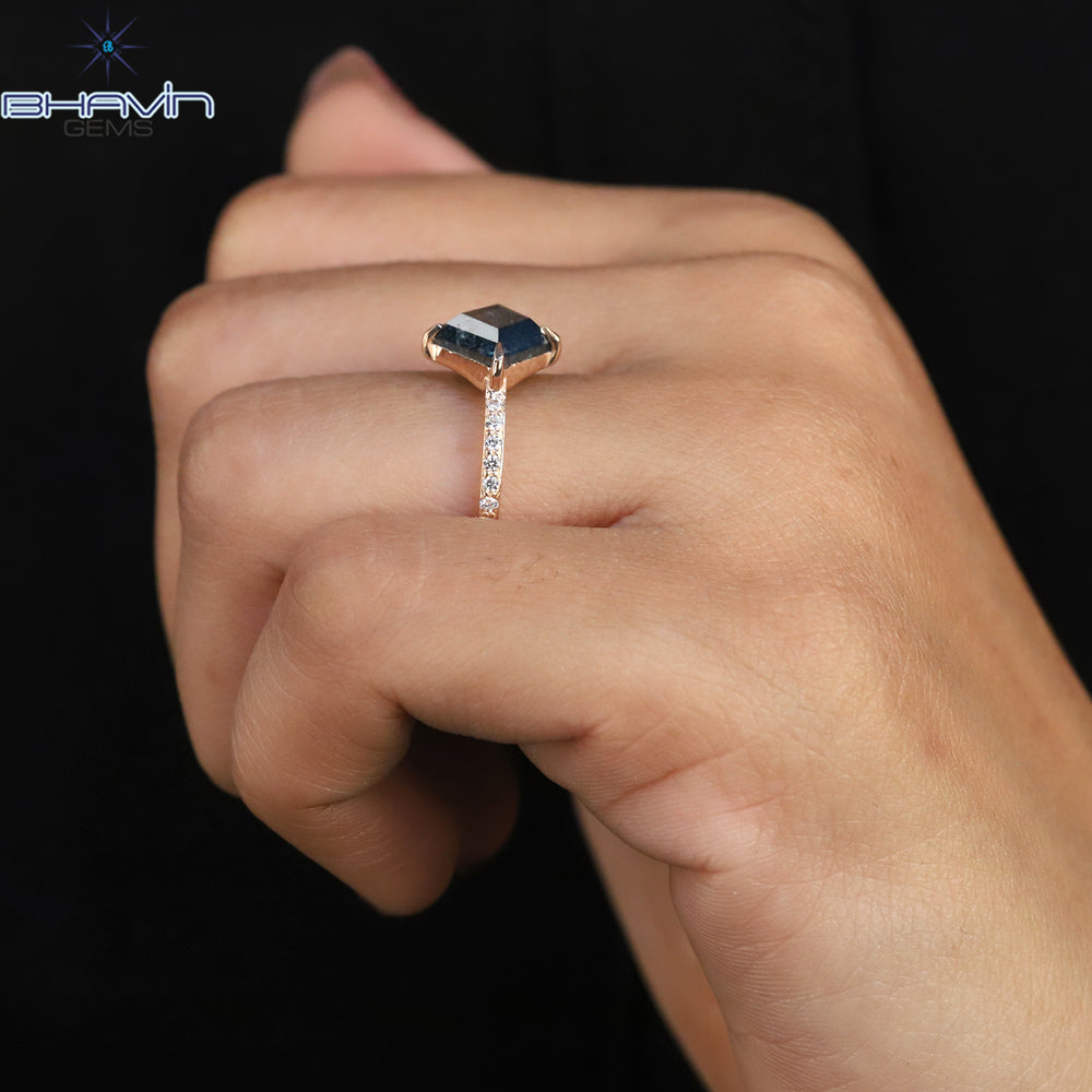 Kite Diamond Blue Diamond Natural Diamond Ring Gold Ring Engagement Ring