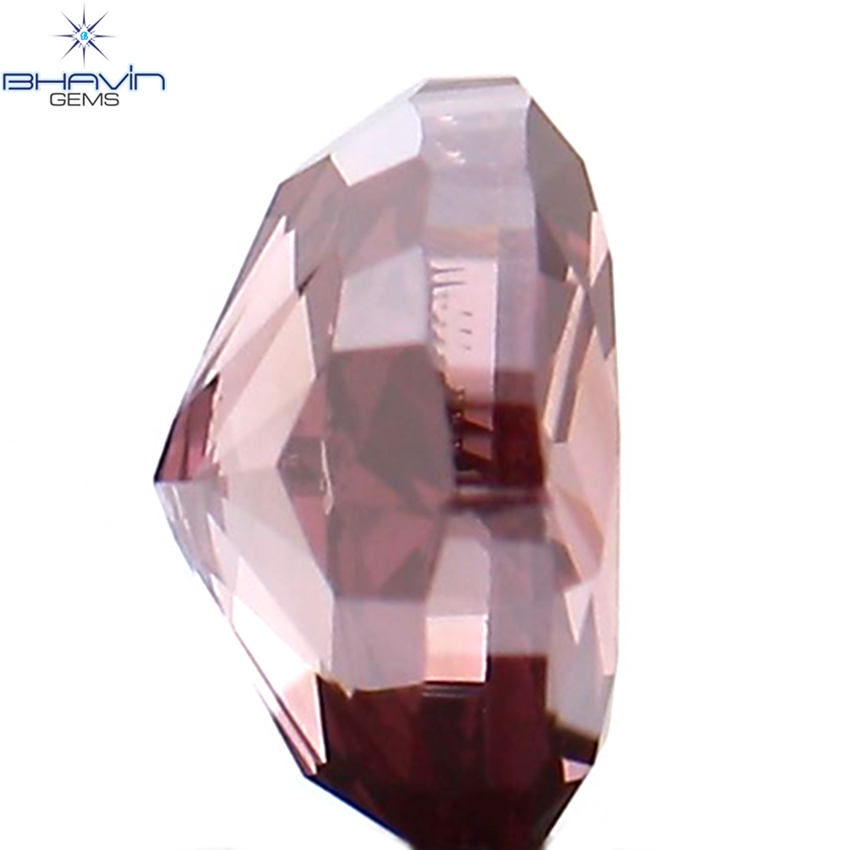 0.21 CT Natural Oval Diamond Enhanced Pink Color Clarity VS2 (3.98 MM)