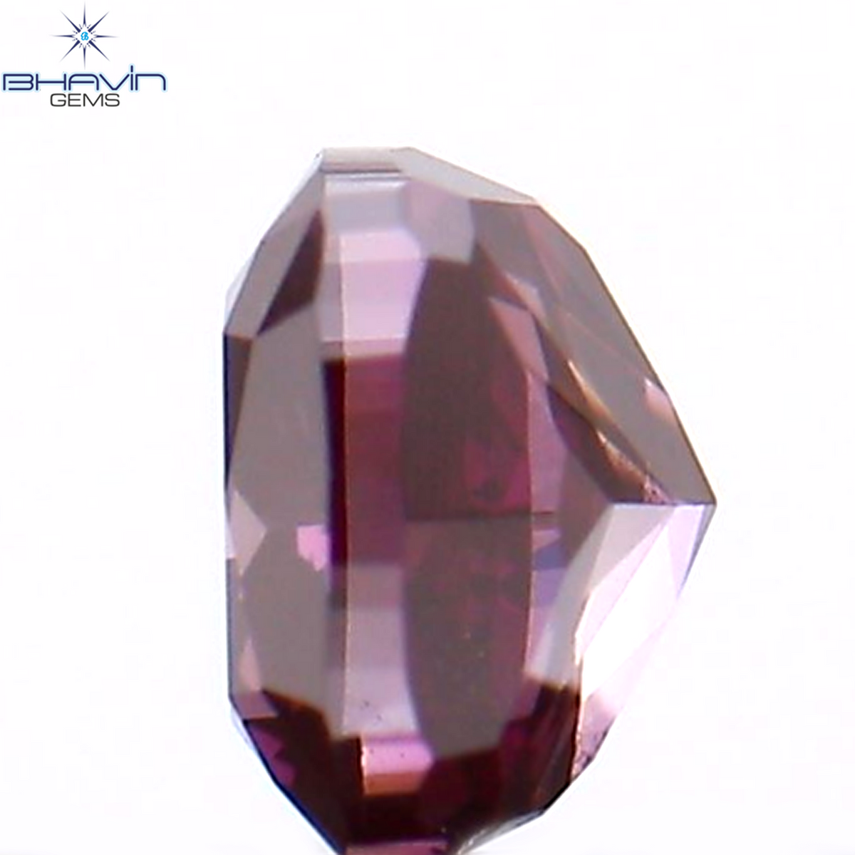 0.23 CT クッション シェイプ ナチュラル ルース ダイヤモンド 強化ピンク色 VS1 クラリティ (3.37 MM)