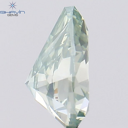 1.02 CT Pear Shape Natural Diamond Bluish Green Color VS2 Clarity (7.28 MM)