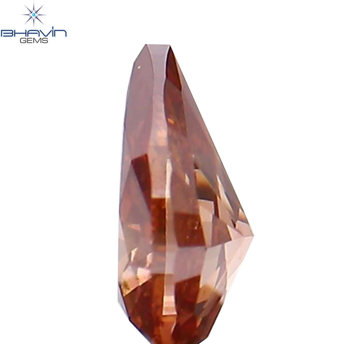 0.12 CT Natural Pear Diamond Enhanced Pink Color Clarity SI1 (3.89 MM)