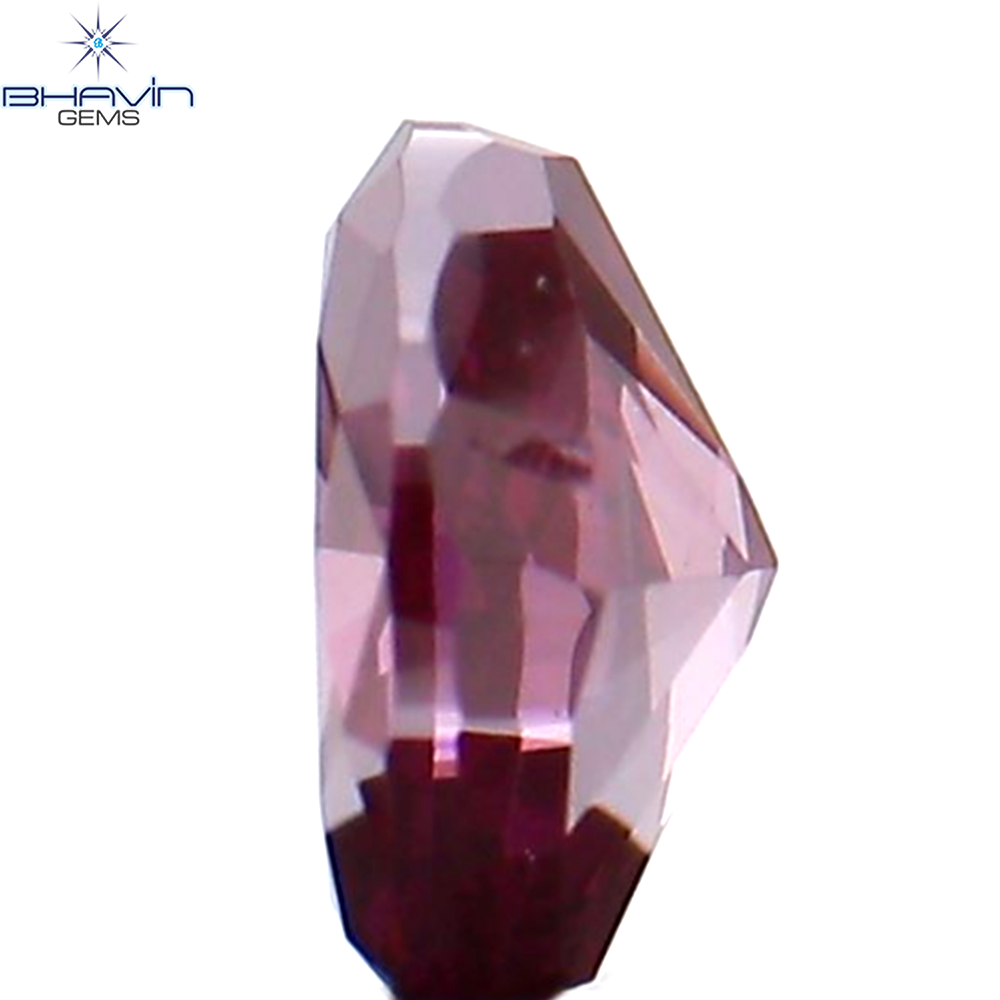 0.21 CT Natural Oval Diamond Enhanced Pink Color Clarity VS1 (4.10 MM)