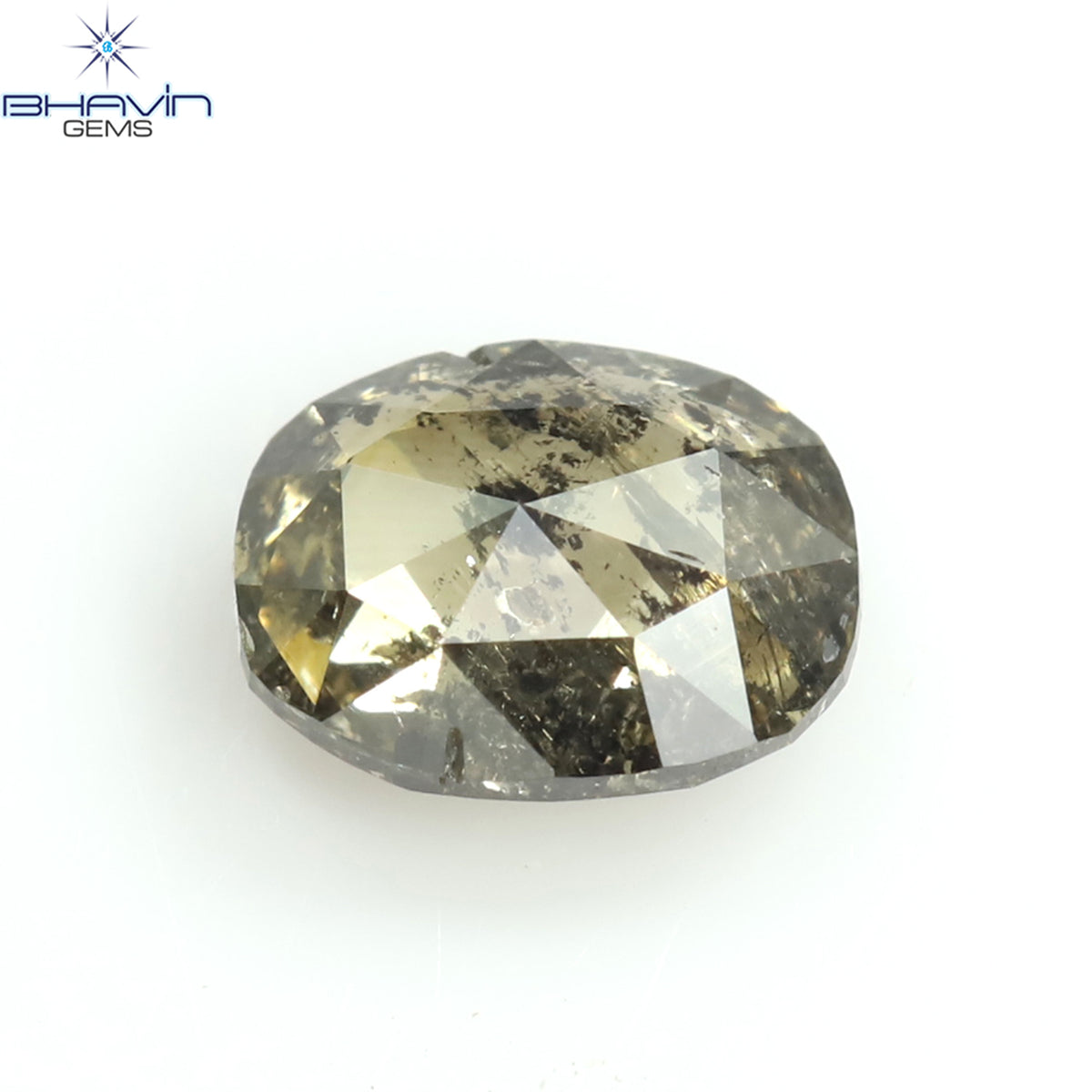 0.39 CT Natural Oval Diamond Salt And Pepper Color Clarity I3 (4.95 MM)