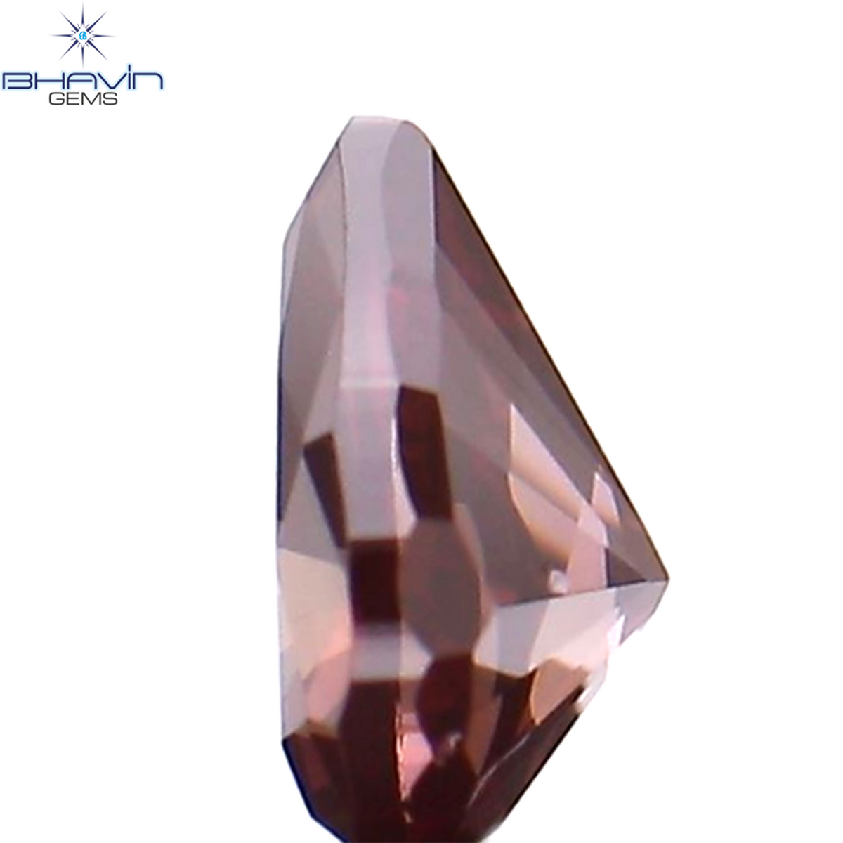 0.17 CT Natural Pear Diamond Enhanced Pink Color Clarity VS2 (4.04 MM)