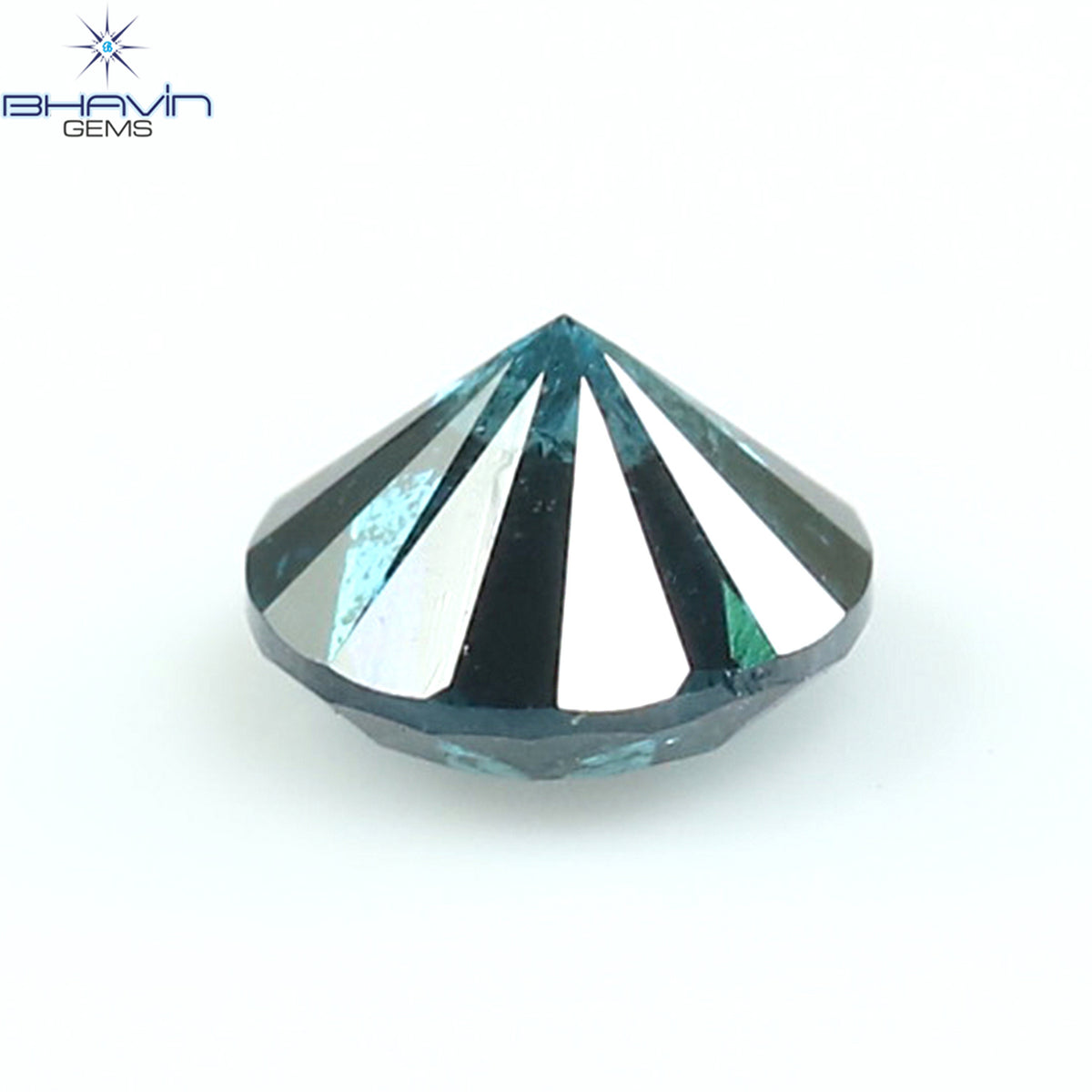 0.25 CT Natural Round Diamond Enhanced Blue Color Clarity I3 (3.79 MM)