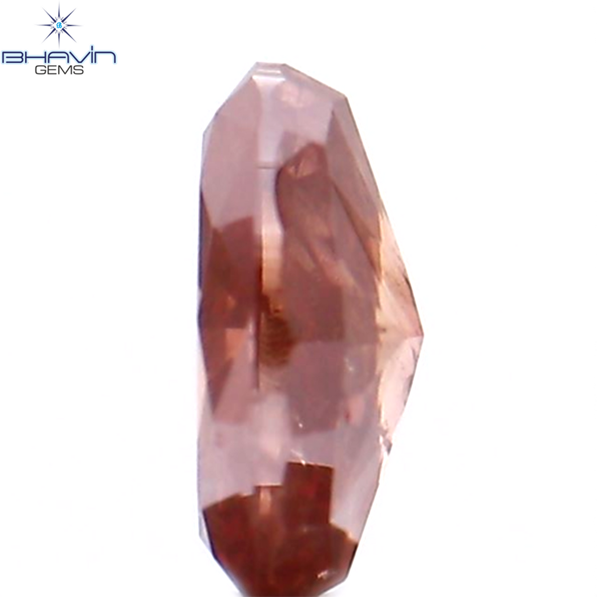 0.21 CT オーバルシェイプ ナチュラル ダイヤモンド エンハンスト ピンク カラー I1 クラリティ (4.52 MM)
