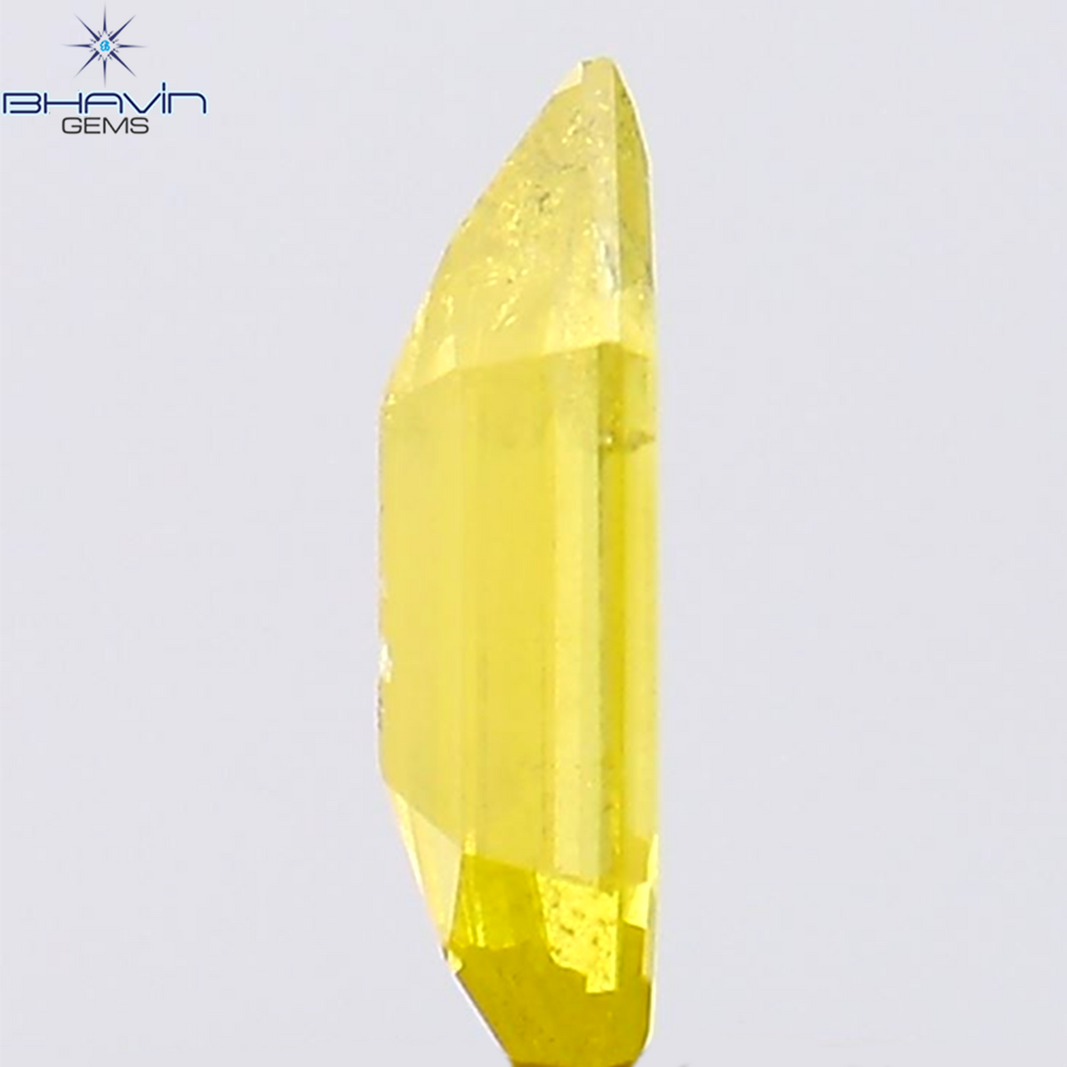 0.19 CT 六角形 天然ダイヤモンド イエロー カラー I2 クラリティ (6.65 MM)