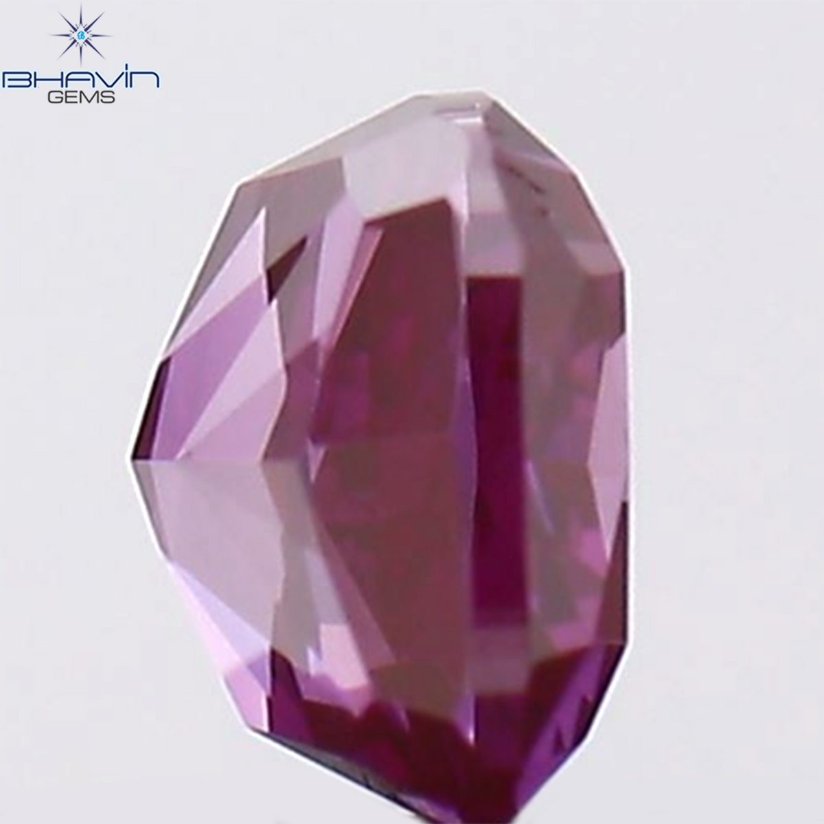 0.21 CT Natural Cushion Diamond Enhanced Pink Color Clarity VS2 (3.31 MM)