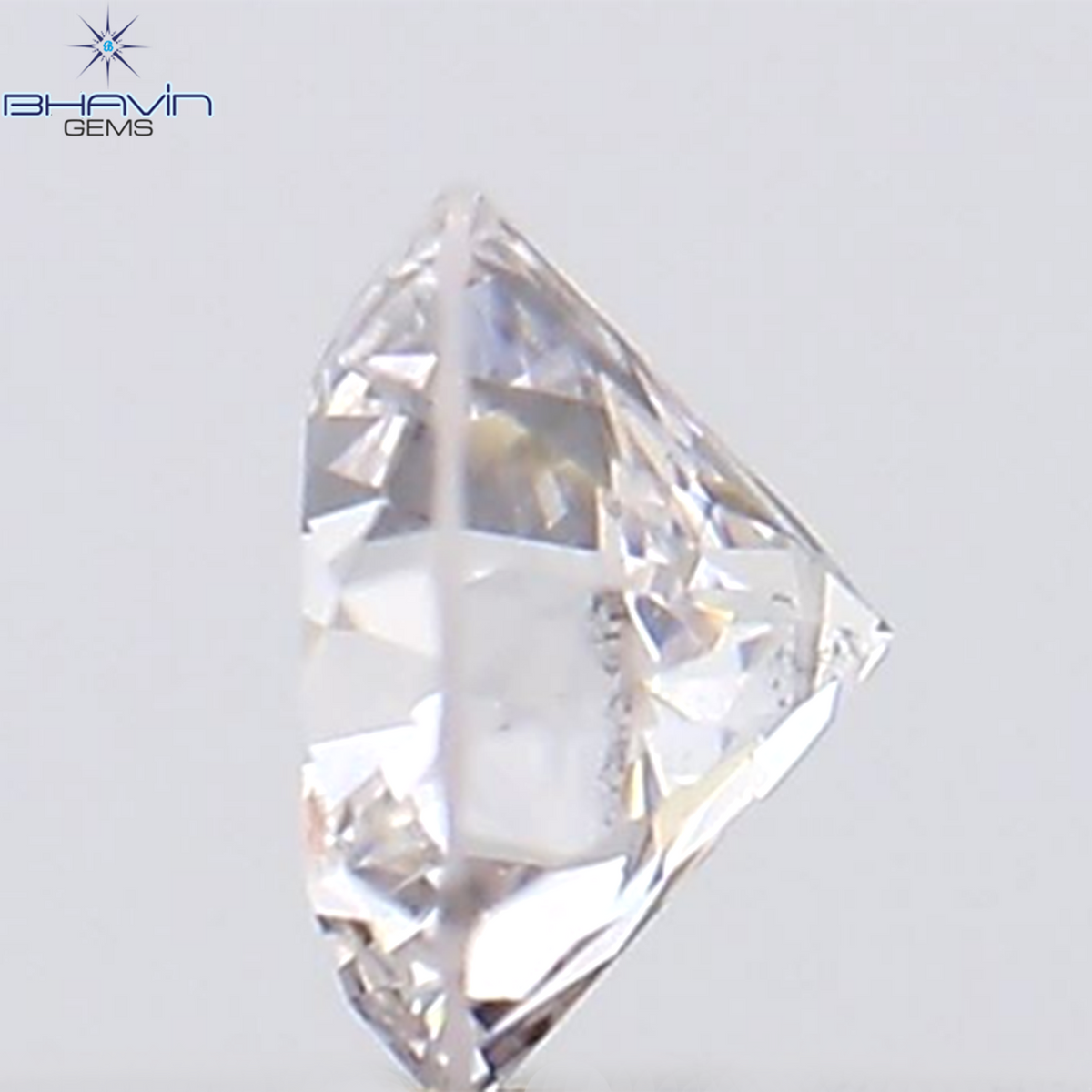 0.13 CT ラウンド シェイプ ナチュラル ダイヤモンド ピンク色 VS2 クラリティ (3.22 MM)
