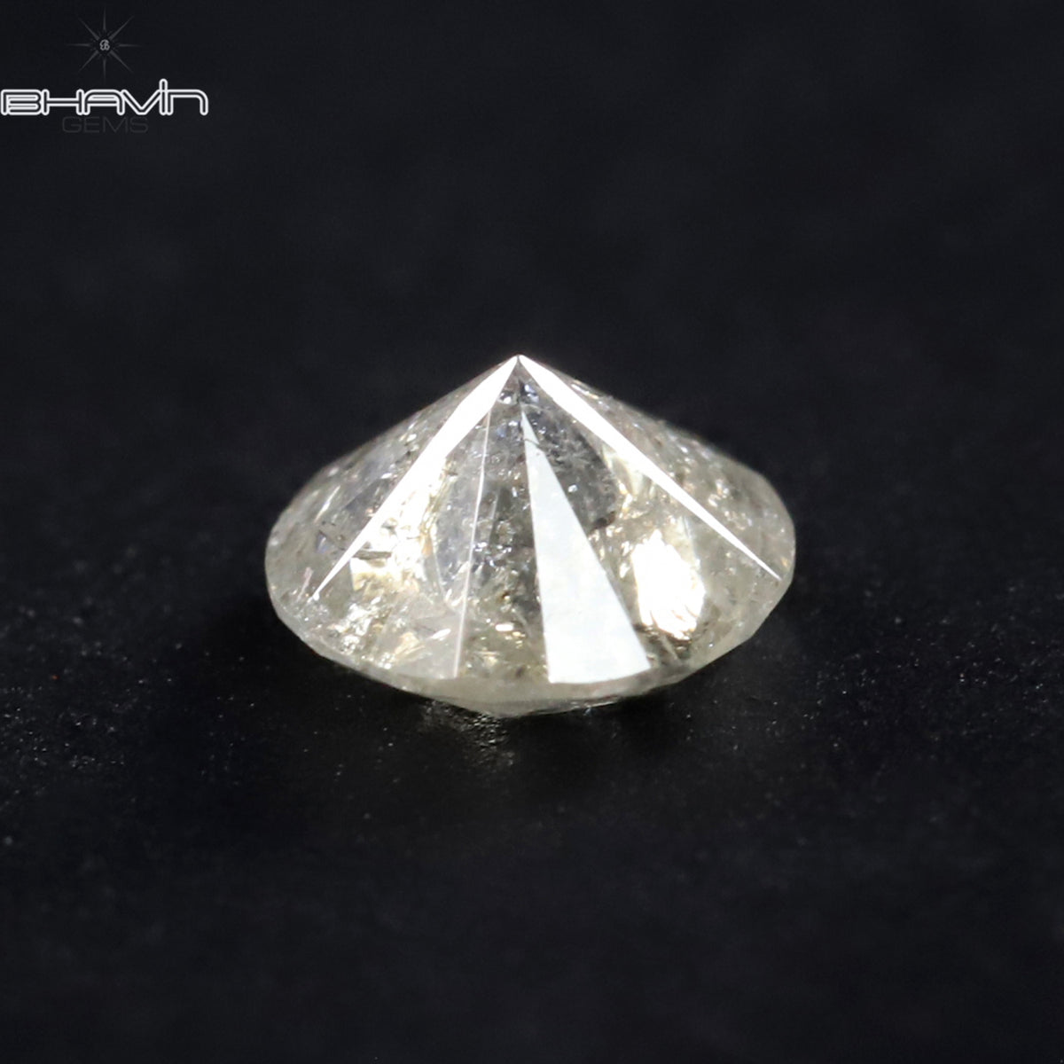 0.37 CT Natural Round Diamond White Color Clarity I3 (4.62 MM)