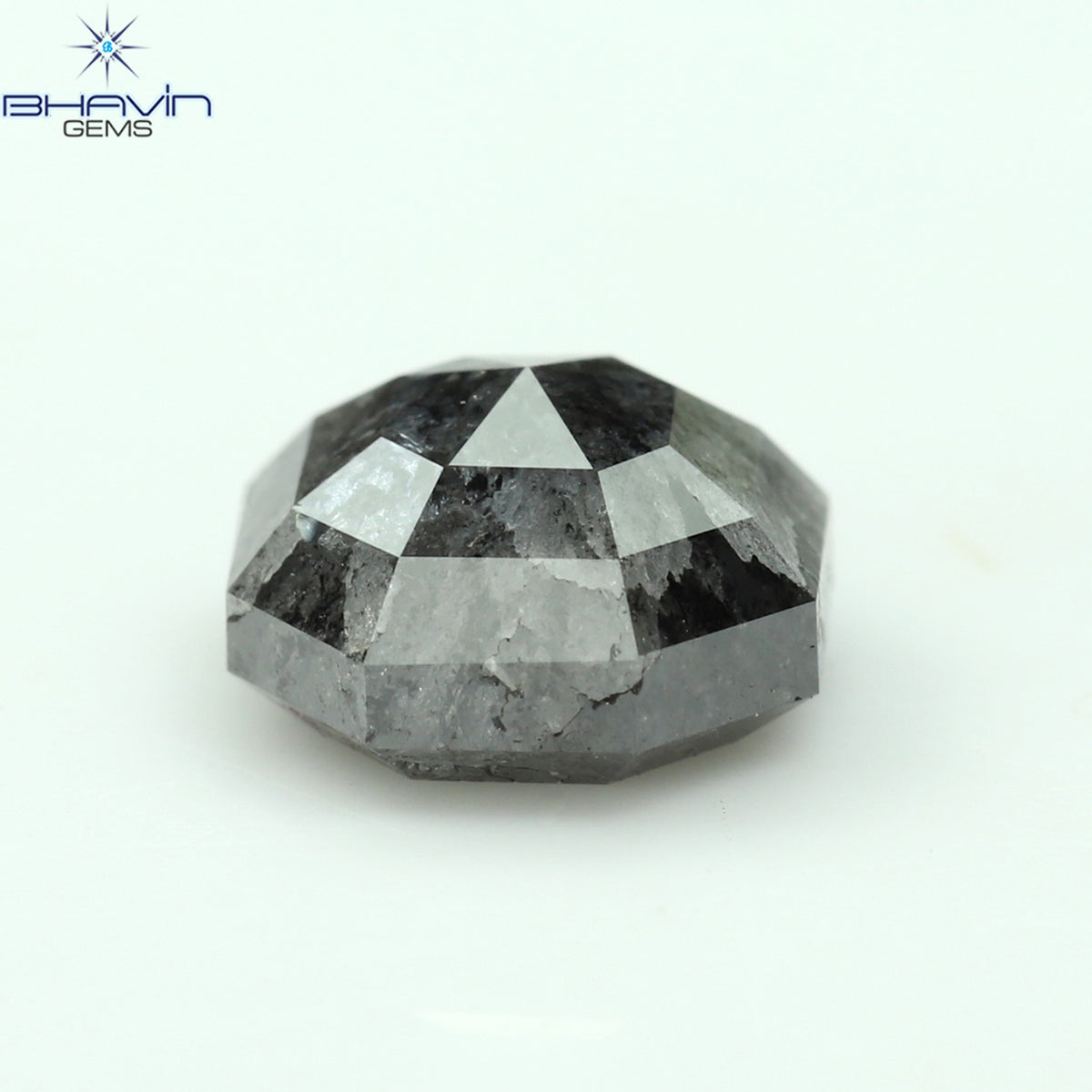 1.50 CT エメラルド シェイプ ナチュラル ルース ダイヤモンド ソルト アンド ペッパー カラー I3 クラリティ (6.38 MM)