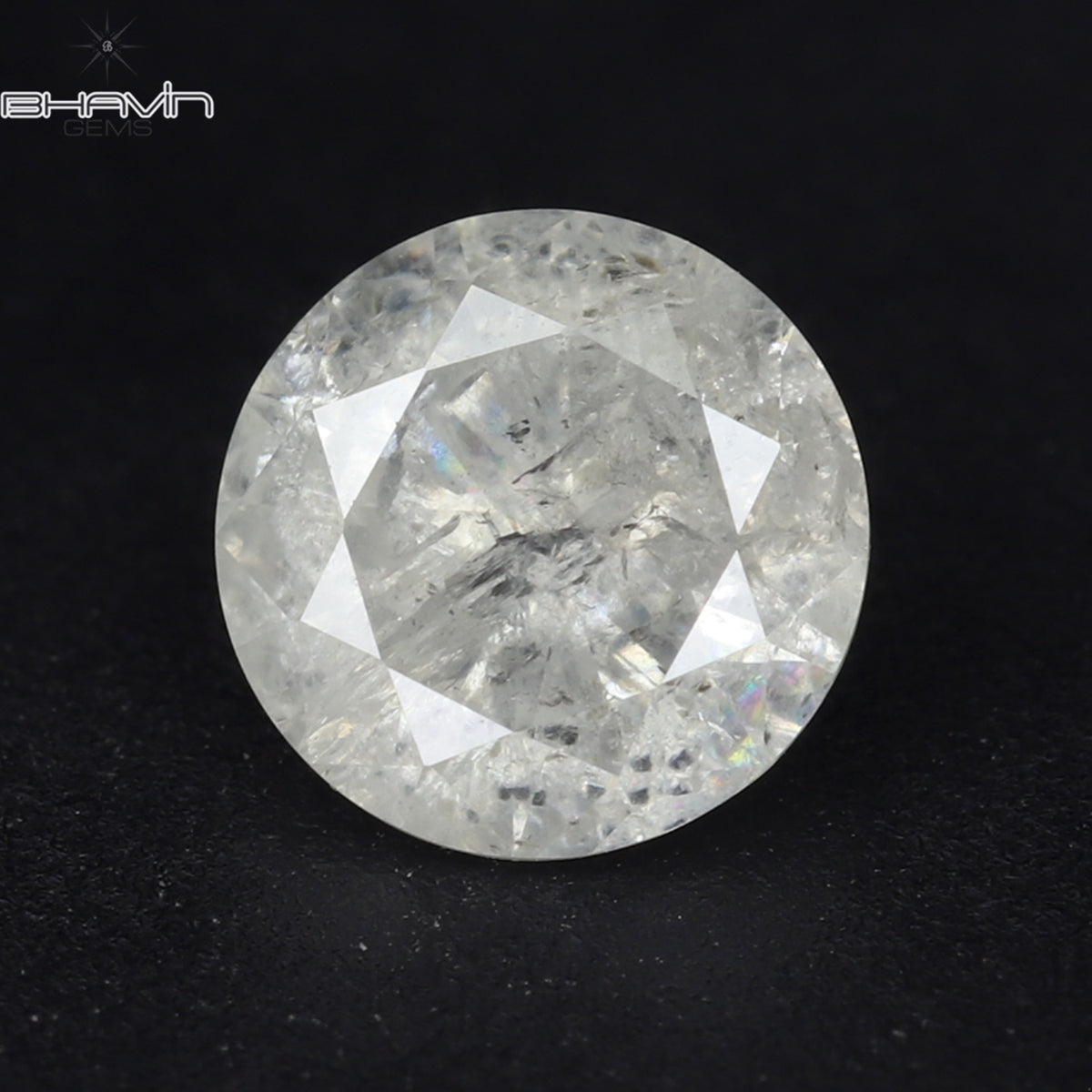 0.53 CT ラウンド シェイプ ナチュラル ダイヤモンド ホワイト カラー I3 クラリティ (5.15 MM)