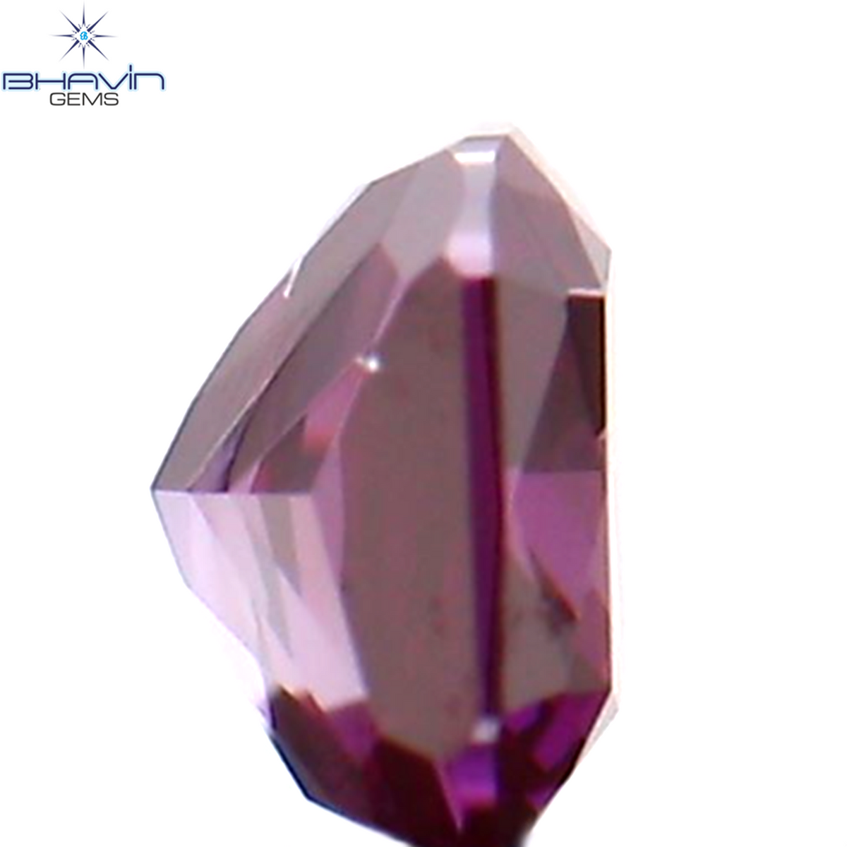 0.17 CT Natural Cushion Diamond Enhanced Pink Color Clarity SI1 (3.17 MM)