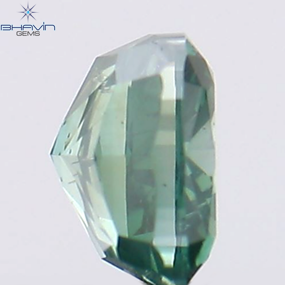 0.30 CT Natural Cushion Diamond Enhanced Blue Color Clarity SI1 (3.73 MM)