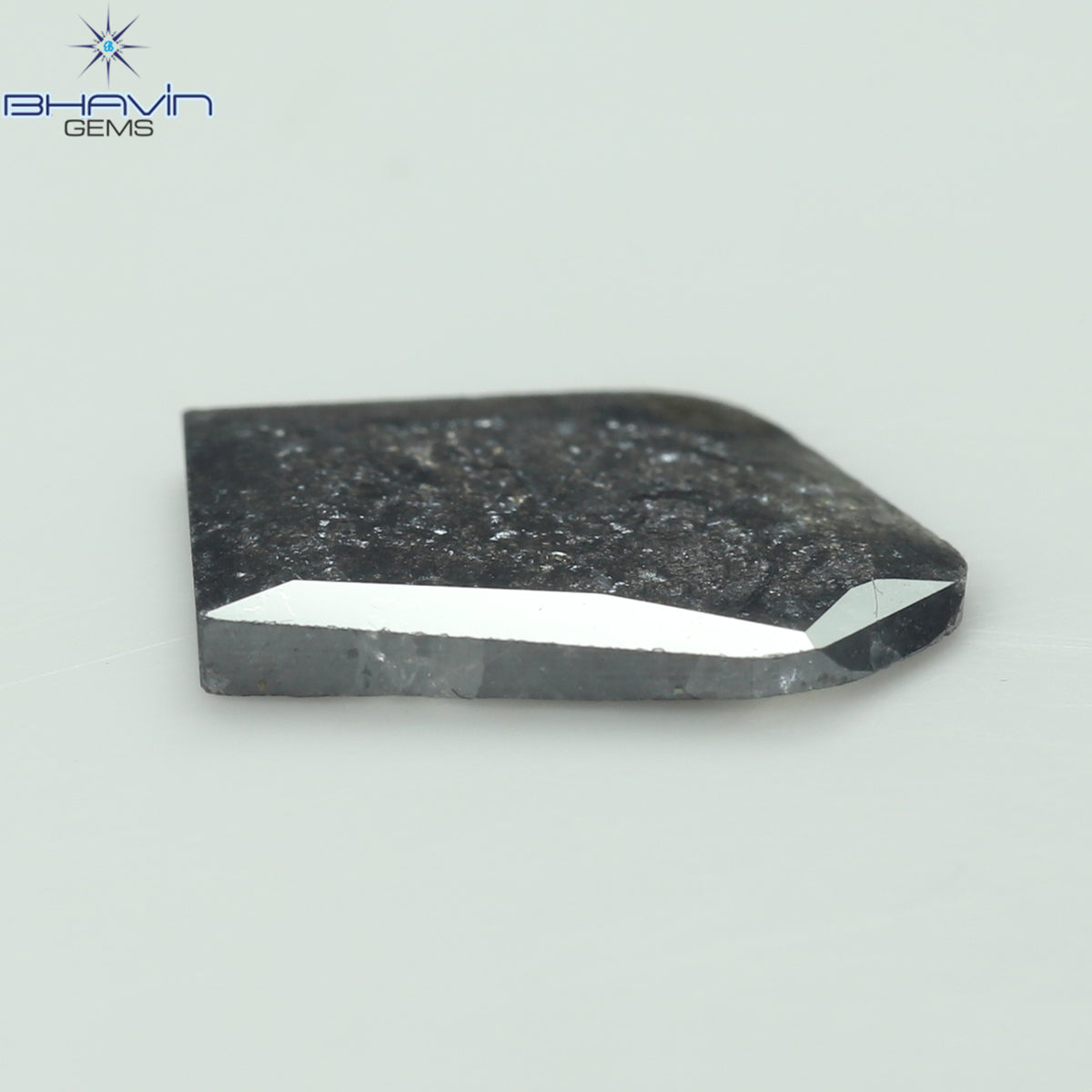 2.69 CT Slice Natural Diamond Salt And Pepper Color Clarity I3 (12.60 MM)