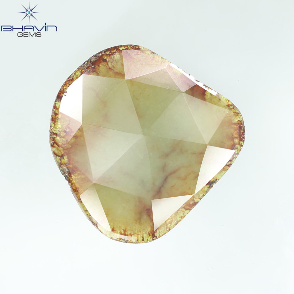 13.52ct ノーカット スライス ローズカット ダイヤモンド 天然 ルース ダイヤモンド ブラウン グレイッシュ イエロー ダイヤモンド ギフト ダイヤモンド ジュエリー ダイヤモンド リング EP35-6